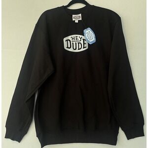 Hey Dude men's rare black sweatshirt size L